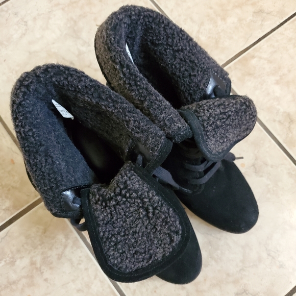 White Mountain Ankle Leather Suede Women's boots Size 8 - Picture 4 of 16